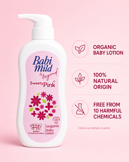 Babi Mild & Beyond Sweety Pink Organic Baby Lotion 350ml