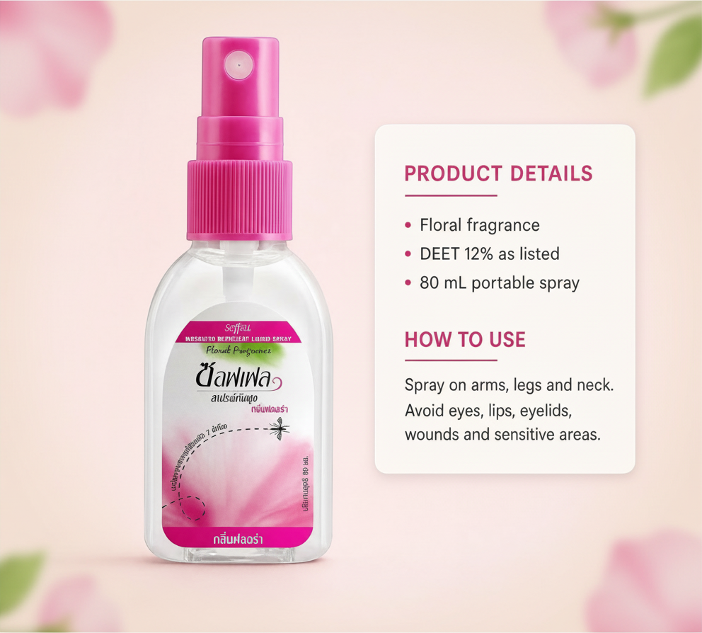 Soffell Mosquito Repellent Liquid Spray