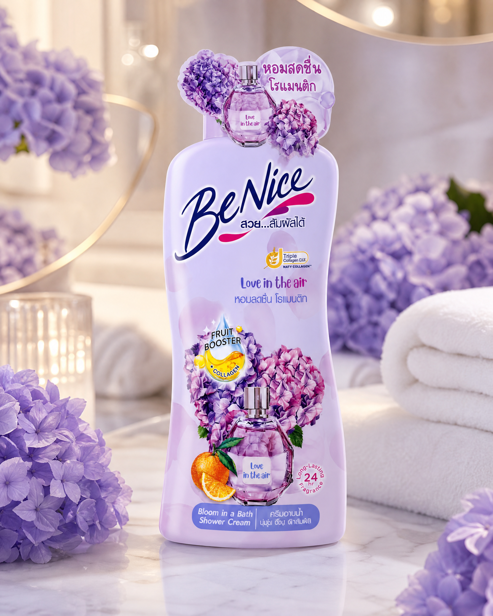 BeNice  Love In The Air Bloom Shower Cream 400ml