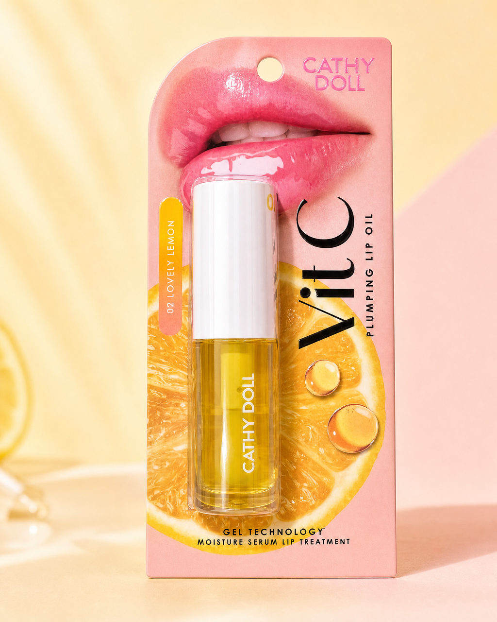 Cathy Doll Vit C Plumping Lip Oil #02 Lovely Lemon — 2.4 g