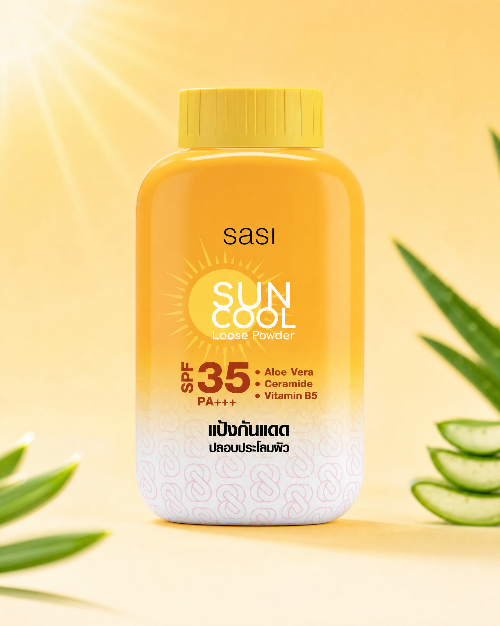 Sasi Sun Cool Loose Powder SPF 35 PA+++ with Aloe Vera, Ceramide & Vitamin B5 — 50 g