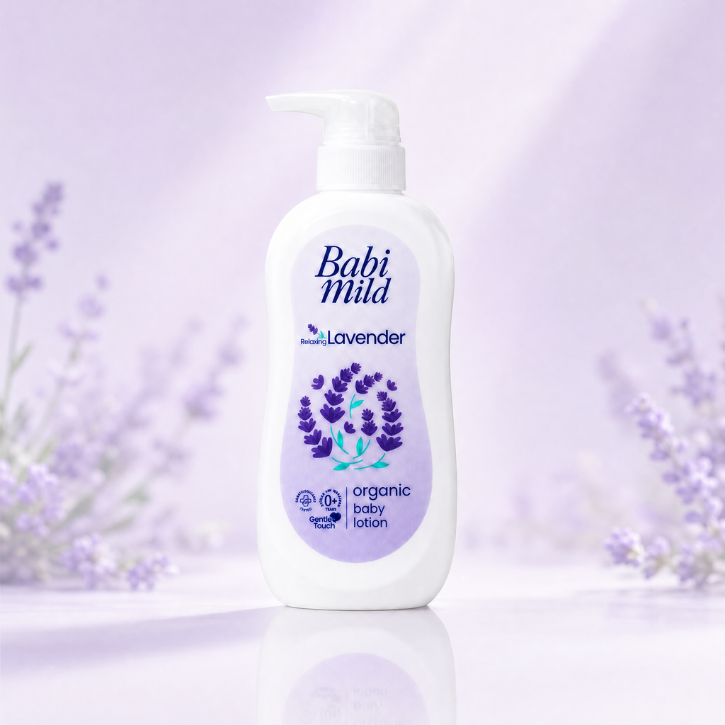 Babi Mild Relaxing Lavender Organic Baby Lotion 350 ml