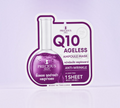 Thai Ranee Precious Skin Q10 Ageless Ampoule Mask in a purple flask-shaped sachet for anti-wrinkle skincare.