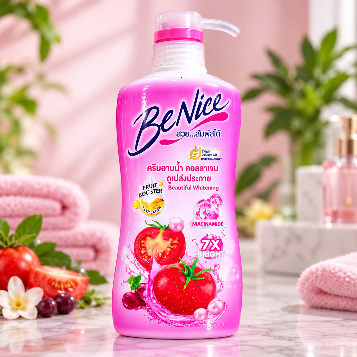 BeNice Shower Cream Beautiful Whitening 400ml