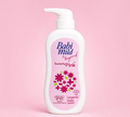 Thai Ranee Babi Mild & Beyond Sweety Pink organic baby lotion in a 350ml pump bottle against a soft pink background.