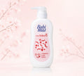 Thai Ranee Babi Mild White Sakura organic baby lotion in a 350ml pump bottle for sensitive newborn skin