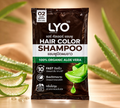 Thai Ranee LYO dark brown hair color shampoo sachet with organic aloe vera for grey hair coverage
