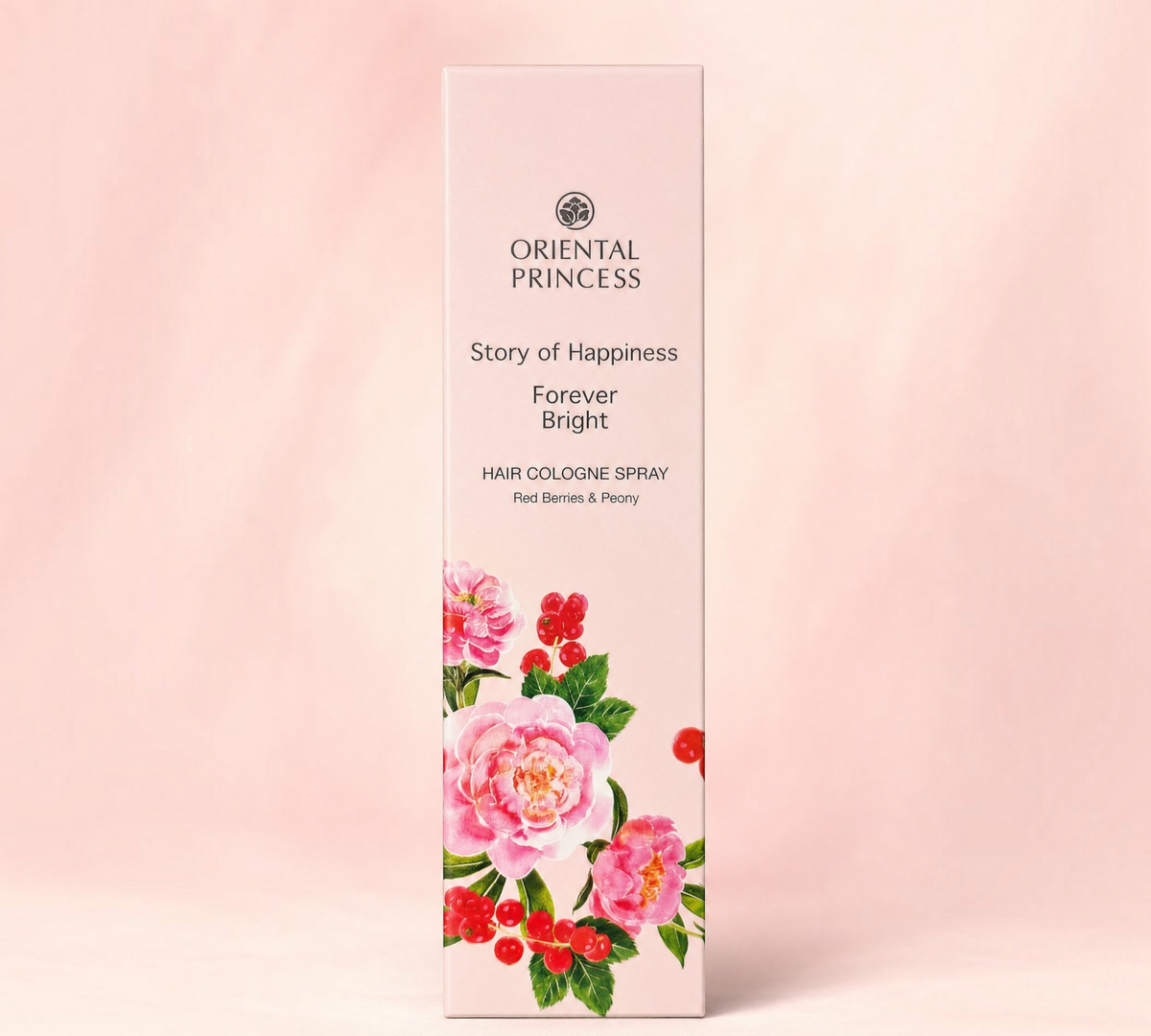 Thai Ranee Oriental Princess Story of Happiness Forever Bright hair cologne spray with red berries and peony floral art