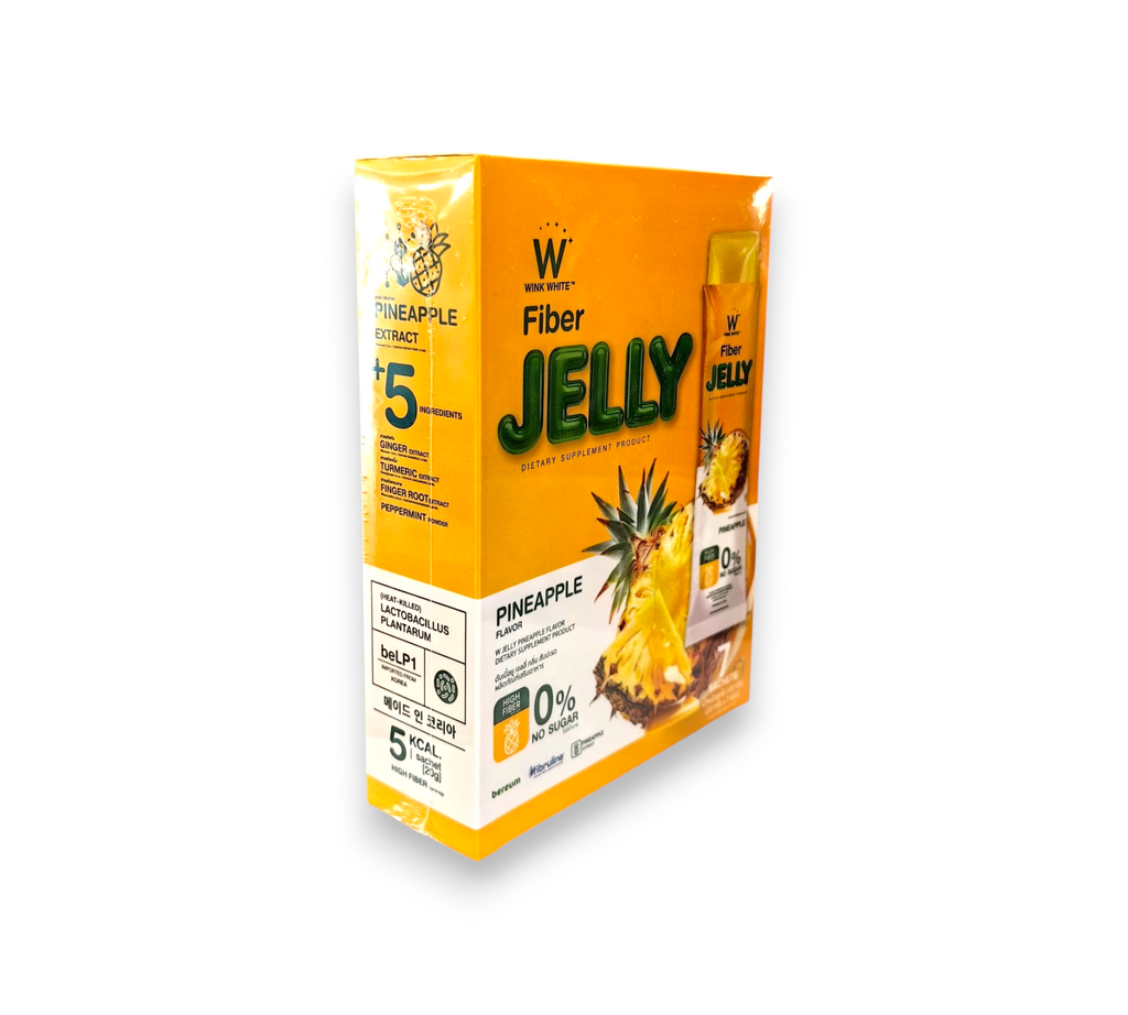 Thai Ranee WINK WHITE Fiber Jelly pineapple dietary supplement box with 7 sachets for digestive health support